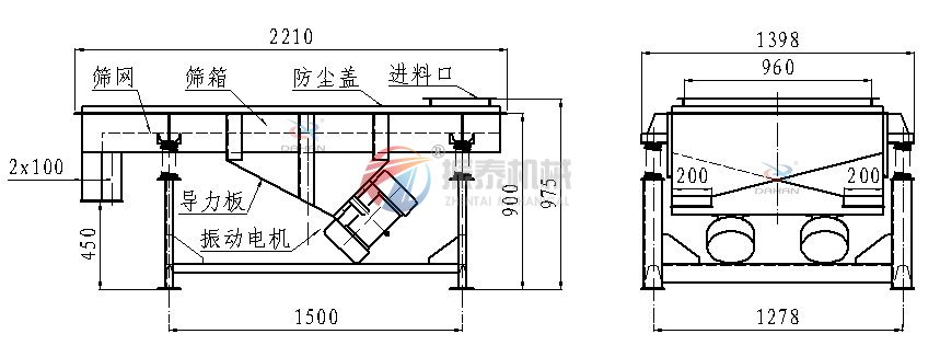 直線振動篩結構圖